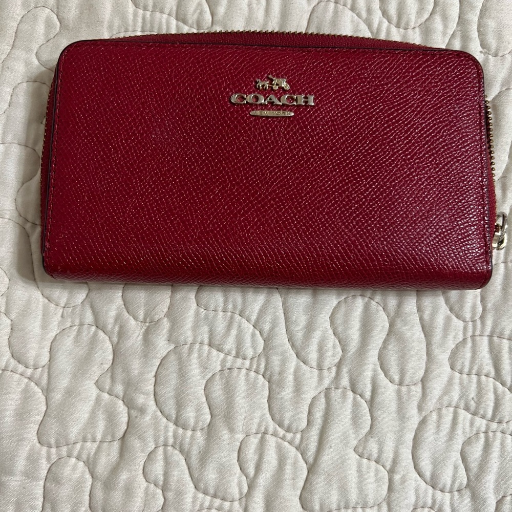 Coach Red Wallet